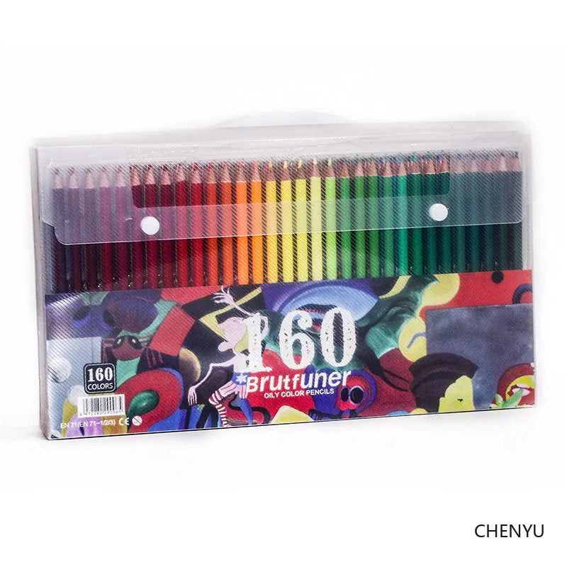 Brutfuner 48/72/120/150/160/180Colors Pencils Professional Oil Wood Soft Watercolor Pencil For School Draw Sketch Art Supplies