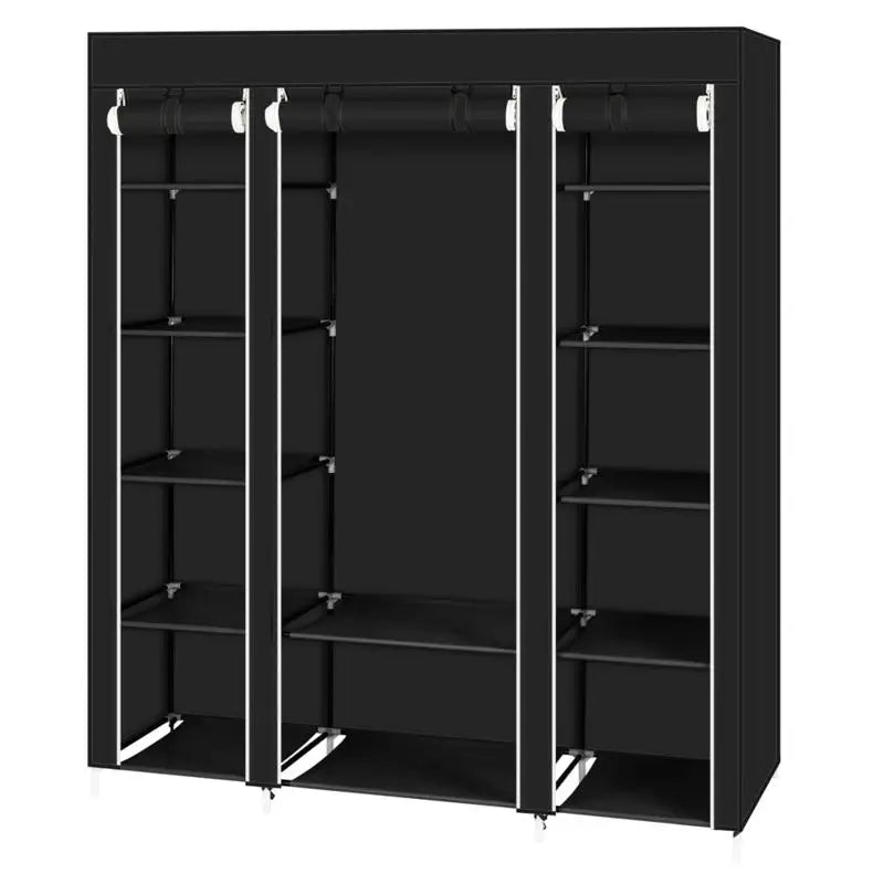 Clothes Closet Double Rod Wardrobe