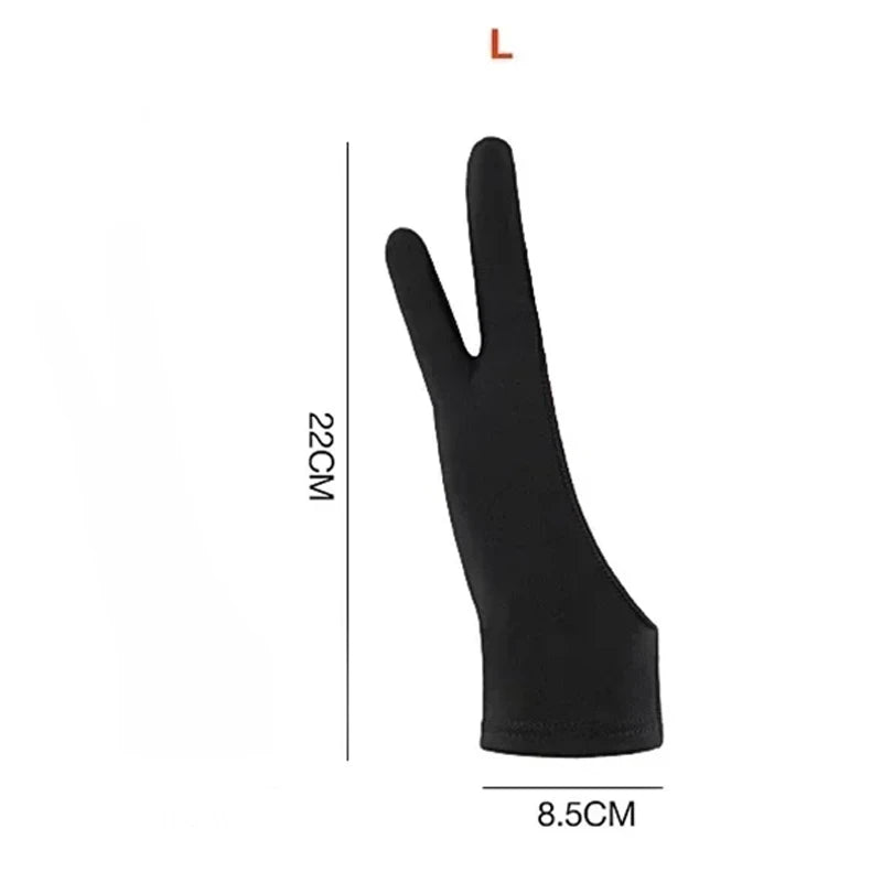 S/M/L Two-Finger Drawing Gloves