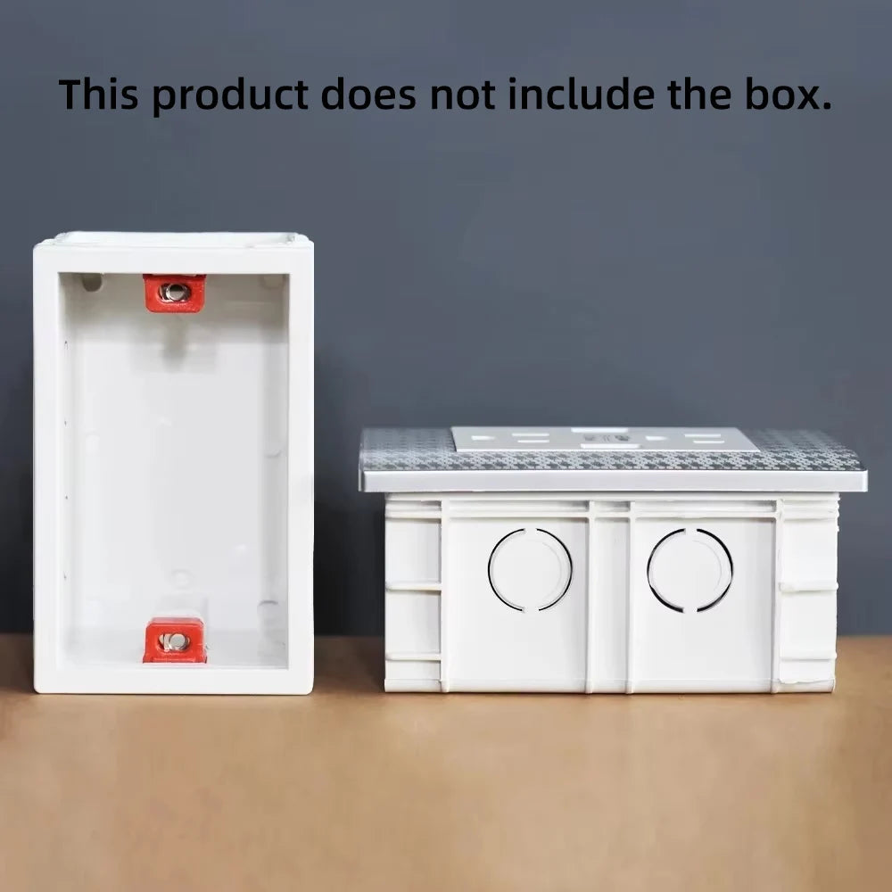 US Standard Wall Socket with USB Type-C Charging Port 5V 2.1A, 118*72mm PC Panel