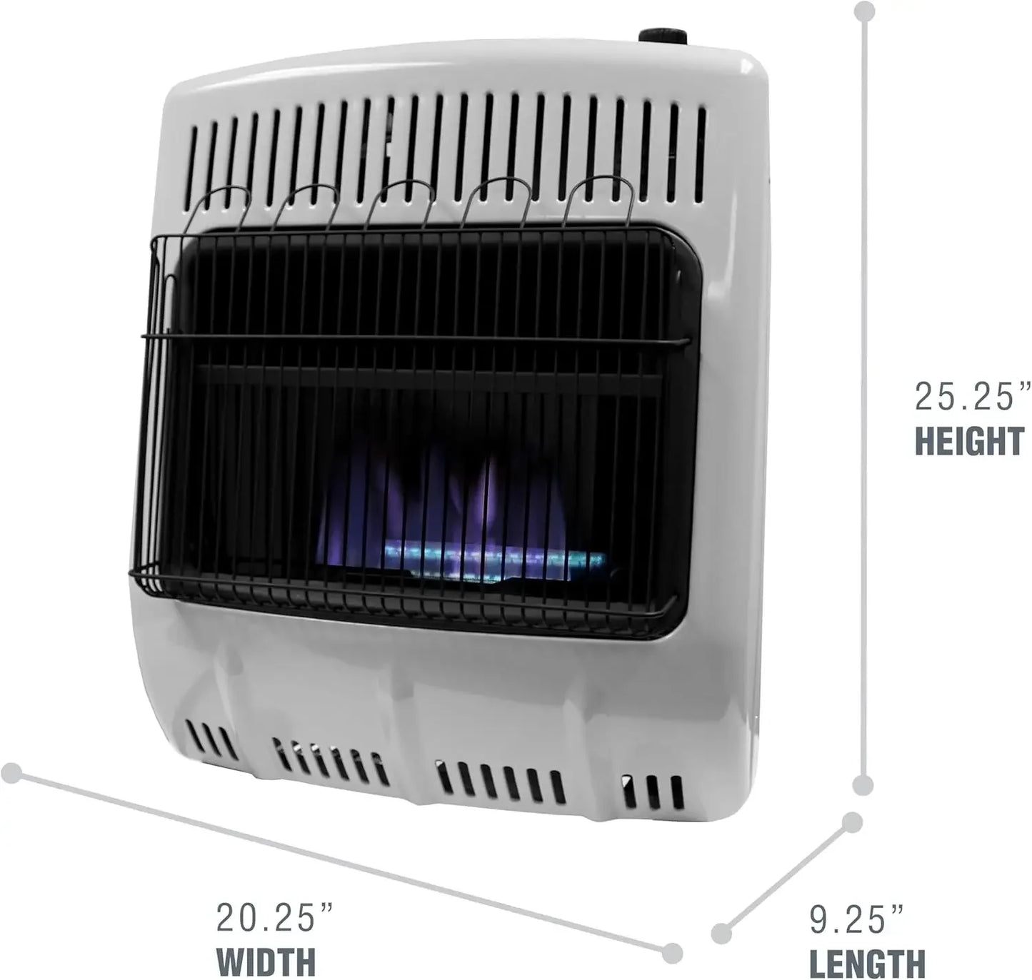 HOME.MHVFBF20LPT 20,000 BTU Blue Flame Vent Free Propane Heater