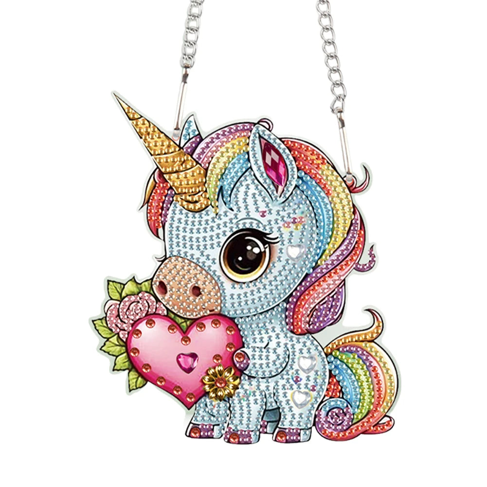 Valentines Day Love Puppy DIY Diamond Art Pendant Kit
