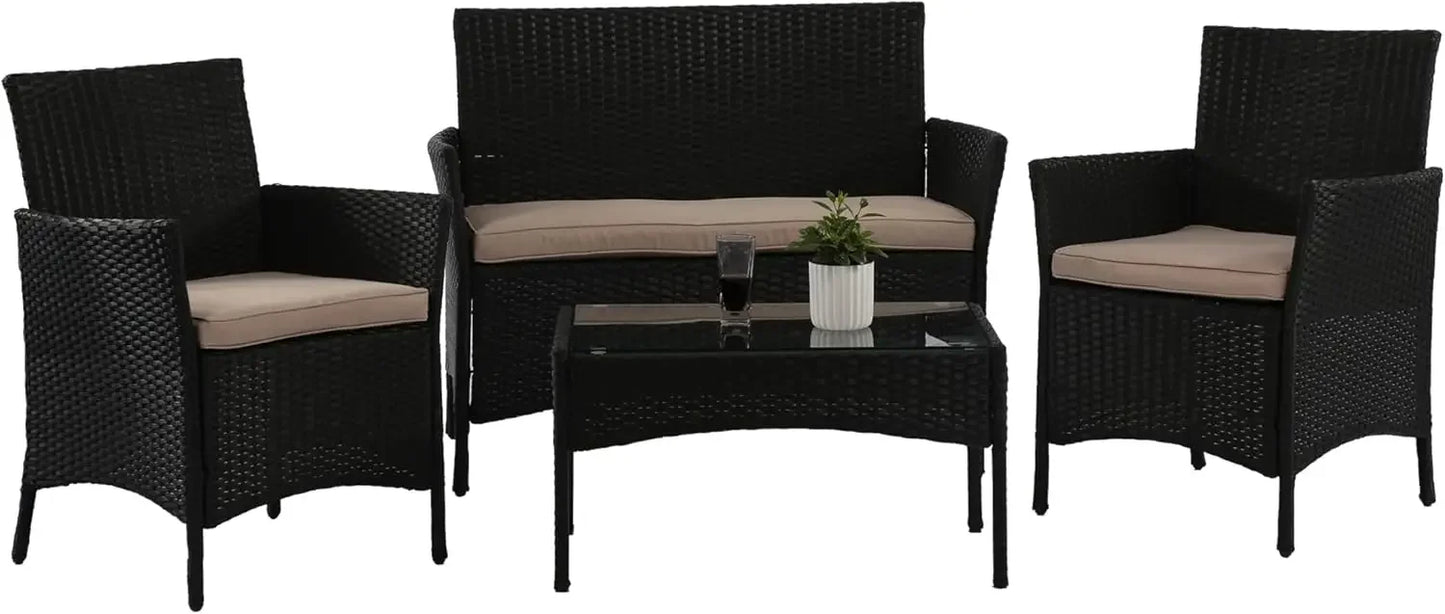 4 Pieces Patio Furniture Set