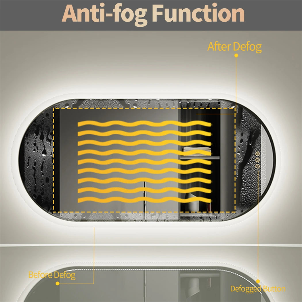 Oval Smart Mirrors 32 x 20 in
