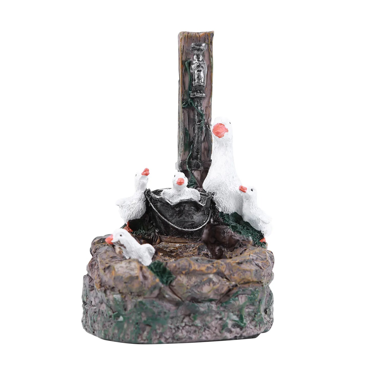 Duck /Squirrel Fountain Ornament with Light Water