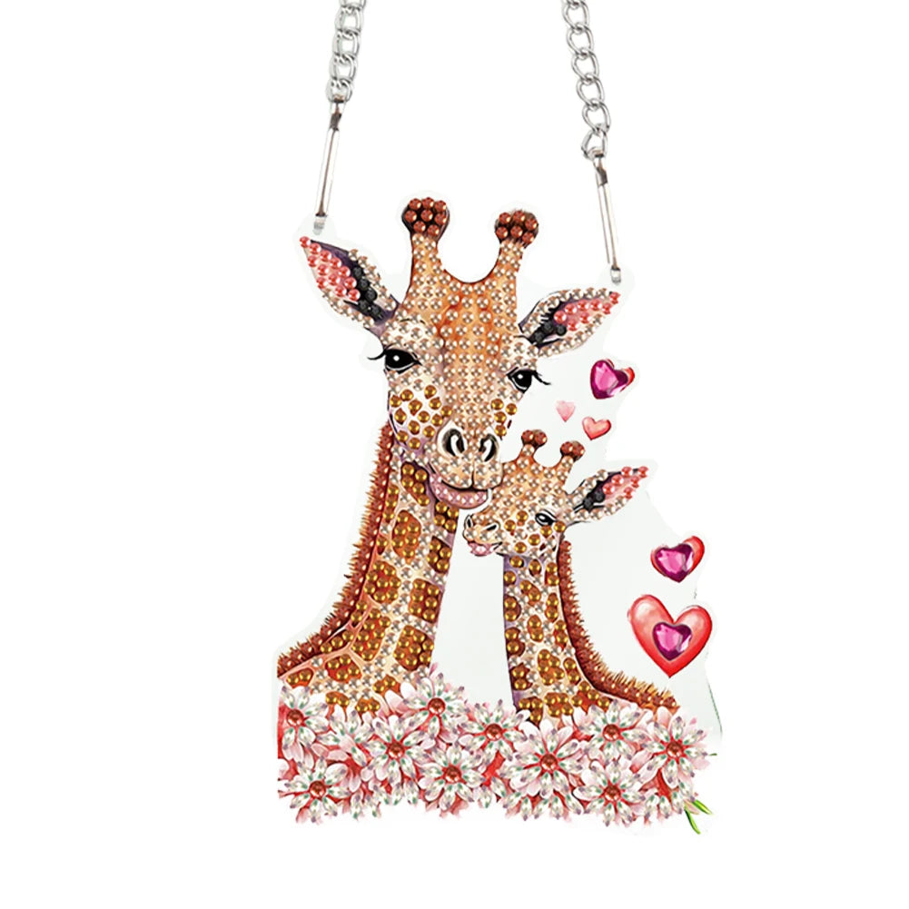 Valentines Day Love Puppy DIY Diamond Art Pendant Kit