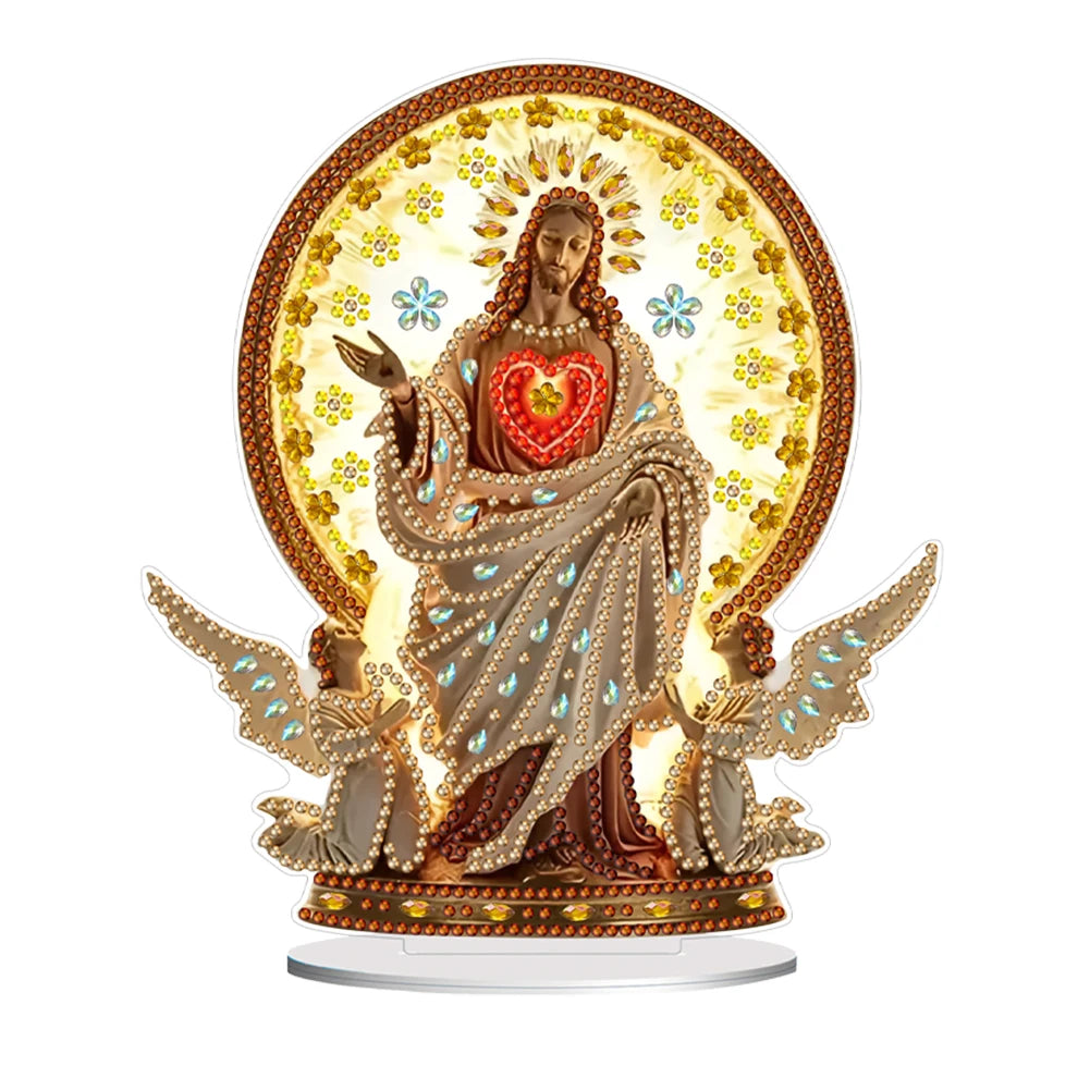 Acrylic Special Shaped Butterfly Flower 5D DIY Diamond Art Tabletop Decorations Diamond Painting Desktop Decorations for Bedroom