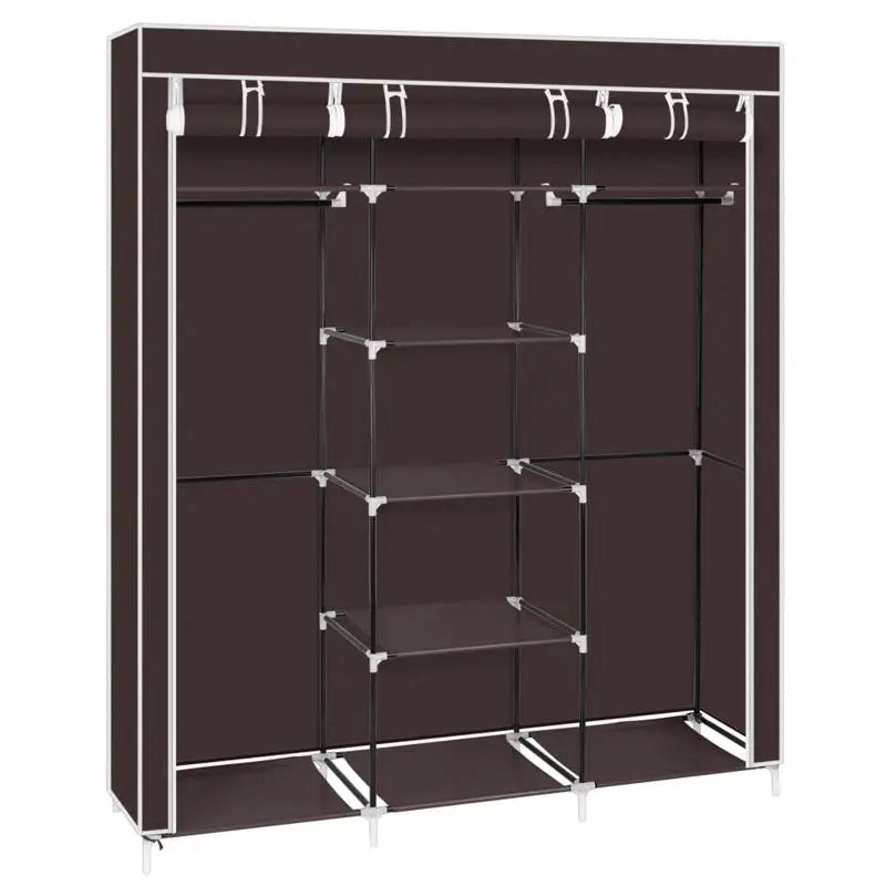 Clothes Closet Double Rod Wardrobe