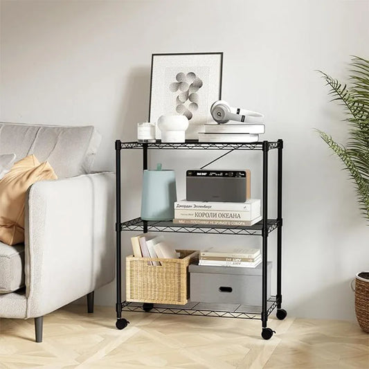 YSSOA 3-Shelf Wire Rack, 750Lb Capacity