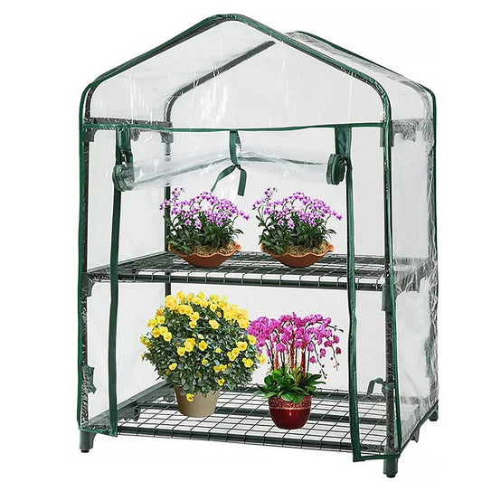 Transparent Garden Warmer Cover PVC Flower and Plant Insulated Warming Shed Greenhouse Warming Sunroom Rainproof Cover