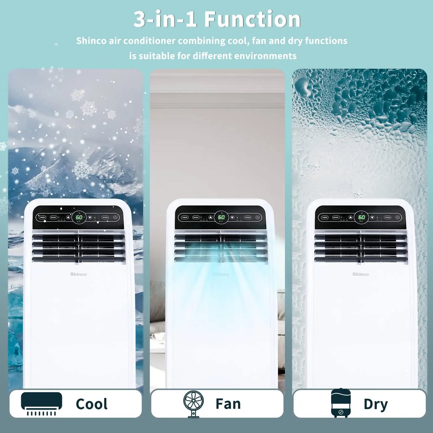 Shinco 8,000 BTU Portable Air Conditioner