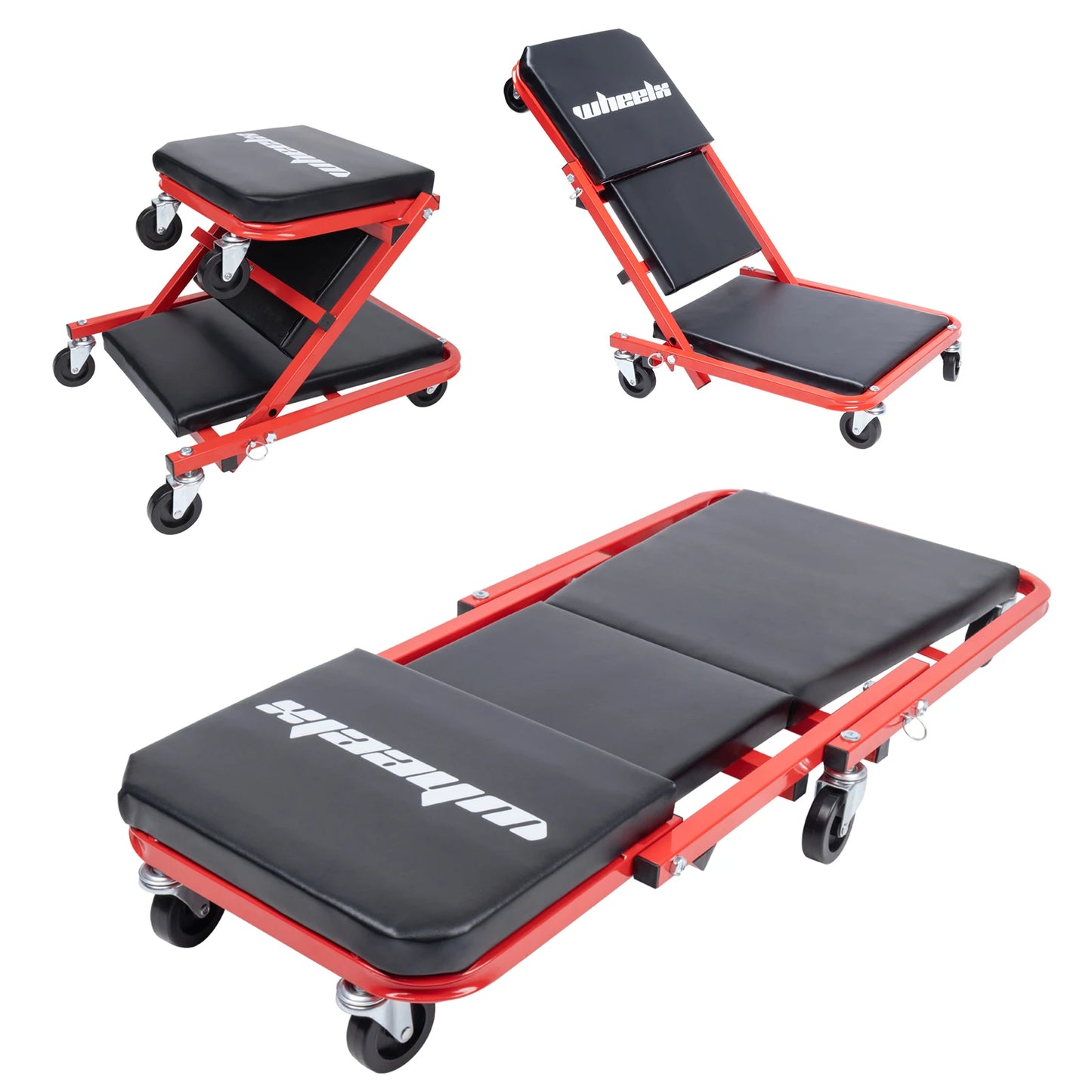 3-in-1 Rolling Mechanic Creeper Z Seat