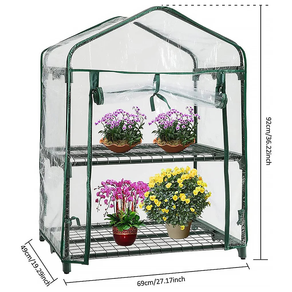 Transparent Garden Warmer Cover PVC Flower and Plant Insulated Warming Shed Greenhouse Warming Sunroom Rainproof Cover