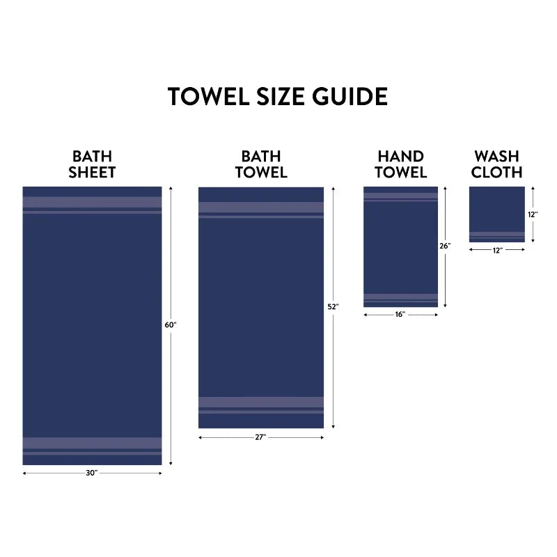 18-Piece 100% Cotton Towel set