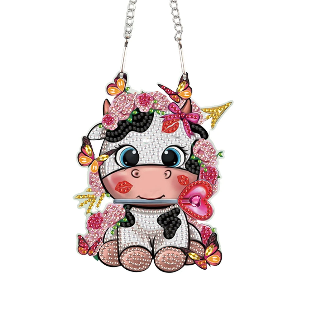 Valentines Day Love Puppy DIY Diamond Art Pendant Kit