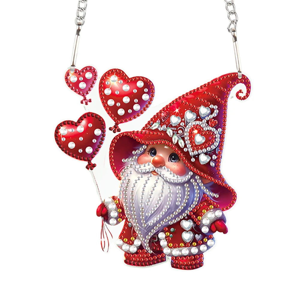 Valentines Day Love Puppy DIY Diamond Art Pendant Kit