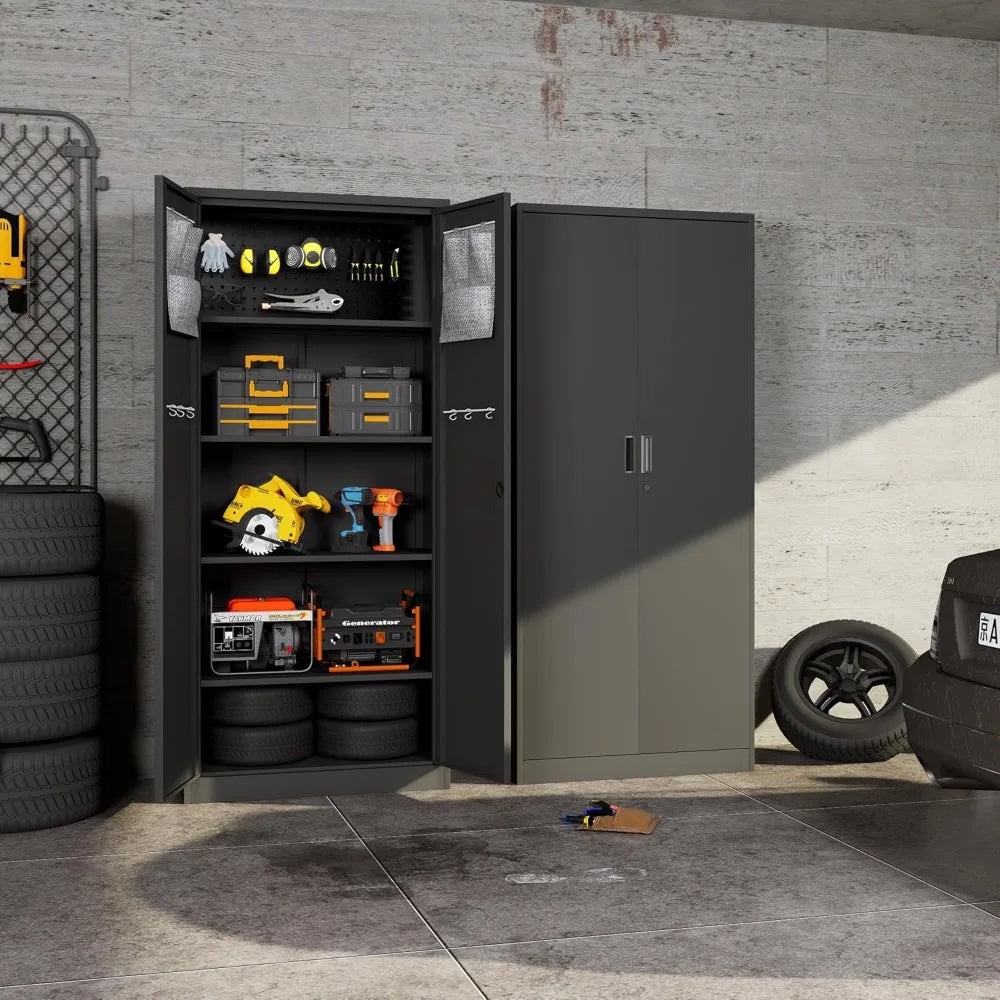 Metal Garage Storage Cabinet with Locking Doors