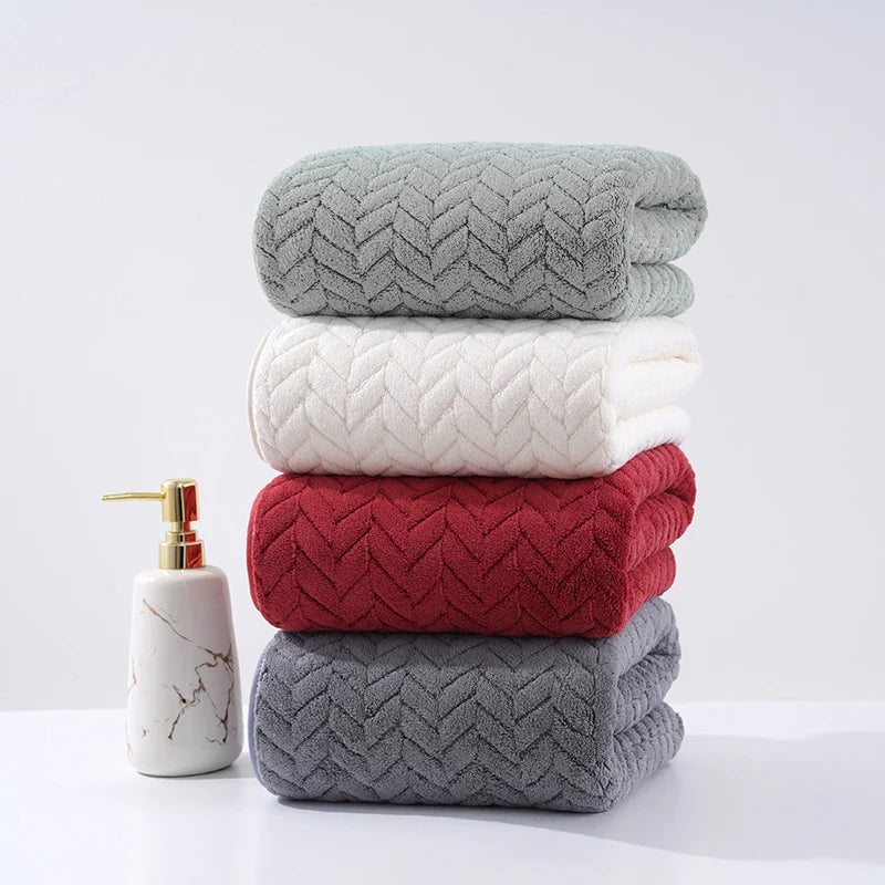 4 Piece Solid Color Towel Set