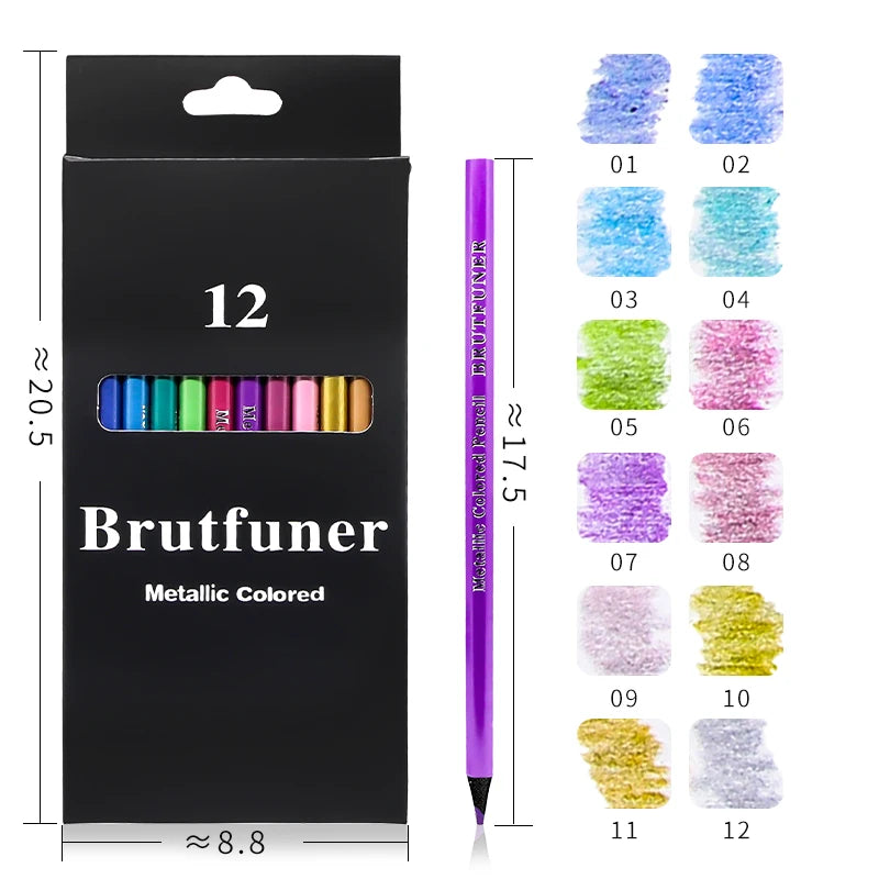 Brutfuner 48/72/120/150/160/180Colors Pencils Professional Oil Wood Soft Watercolor Pencil For School Draw Sketch Art Supplies