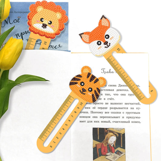 6Pcs PET Diamond Bookmark