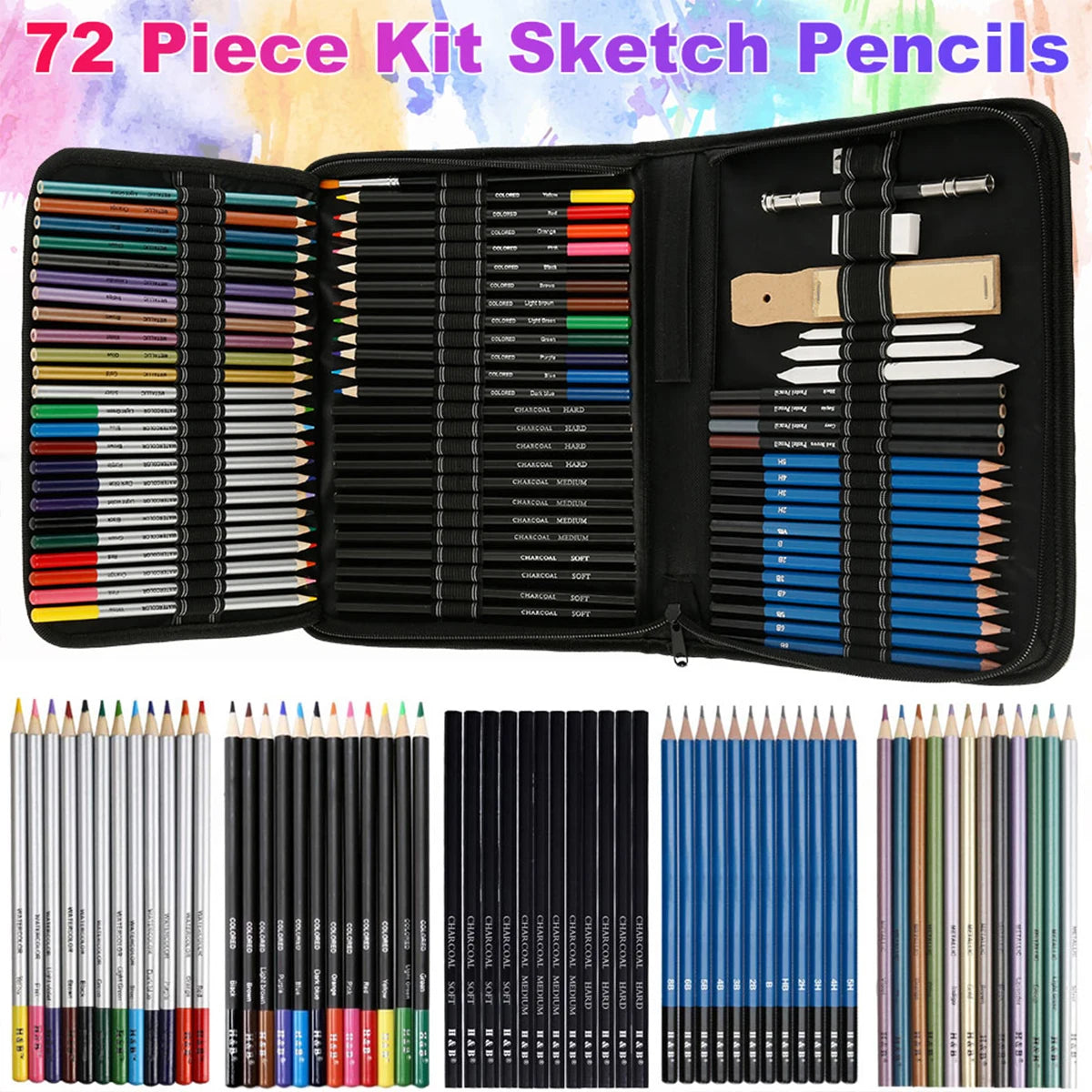 72 Pcs, Pro Art Set