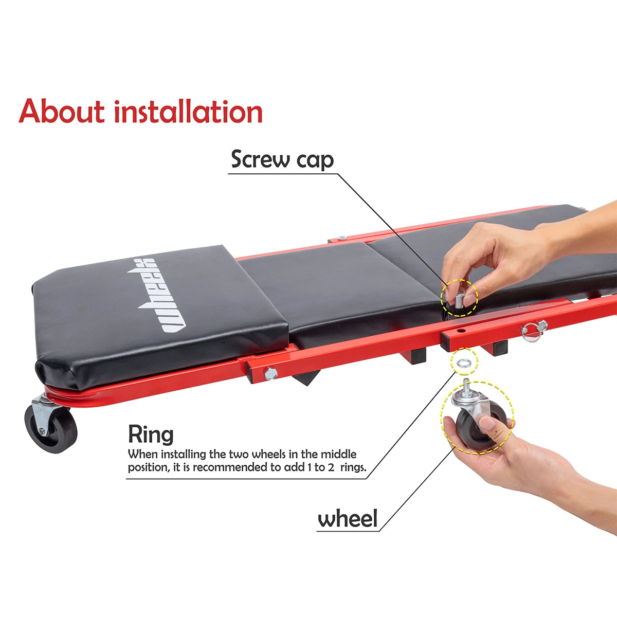3-in-1 Rolling Mechanic Creeper Z Seat