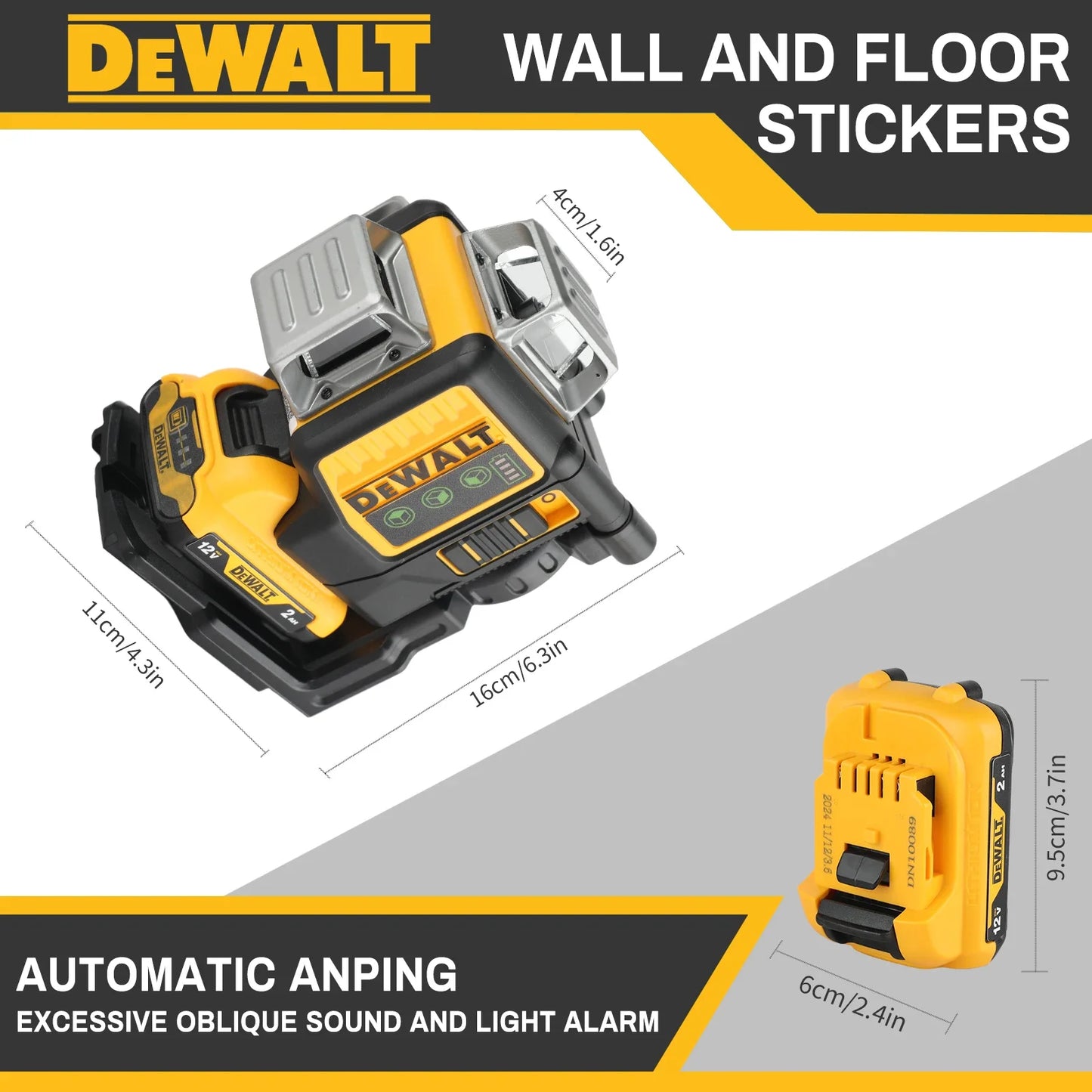 2025 NEW Dewalt DW089LG y 12 Lines Laser Level 360 Horizontal Green Meter Outdoor