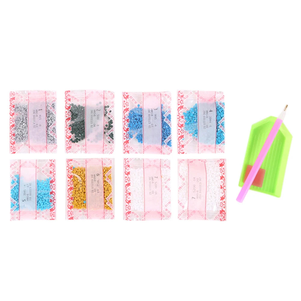 6Pcs PET Diamond Bookmark