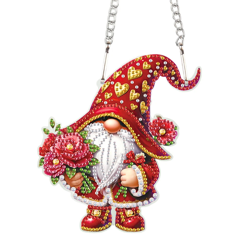Valentines Day Love Puppy DIY Diamond Art Pendant Kit