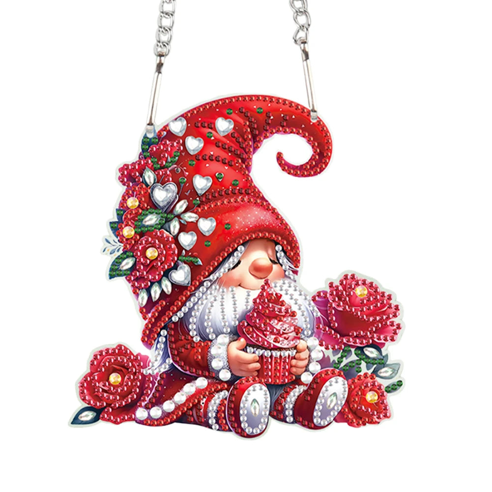 Valentines Day Love Puppy DIY Diamond Art Pendant Kit