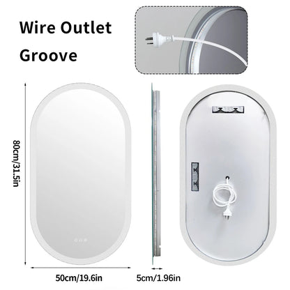 Oval Smart Mirrors 32 x 20 in