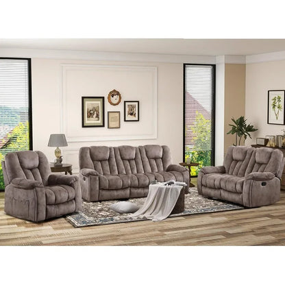 Recliner Chair and 3 Seat Couch Set