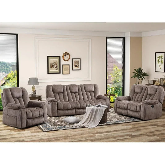 Recliner Chair and 3 Seat Couch Set