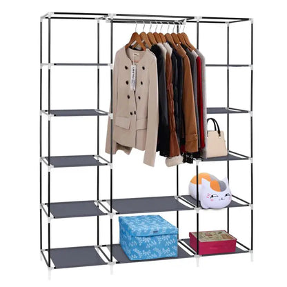 Clothes Closet Double Rod Wardrobe
