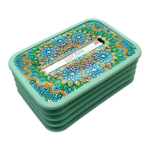 Diamond Painting Napkin Holder Acrylic Flower Ornament