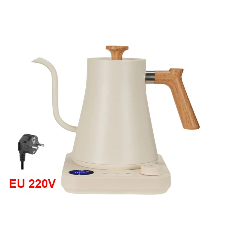 1200W Intelligent Constant Temperature Electric Kettle Hand Brewed Coffee Pot Gooseneck Pot Used for Brewing Milk Powder