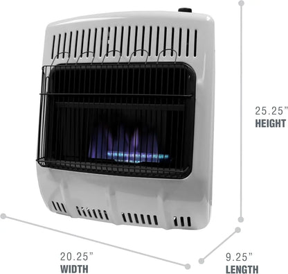 HOME.MHVFBF20LPT 20,000 BTU Blue Flame Vent Free Propane Heater