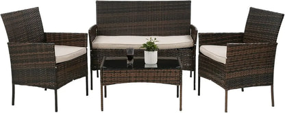 4 Pieces Patio Furniture Set