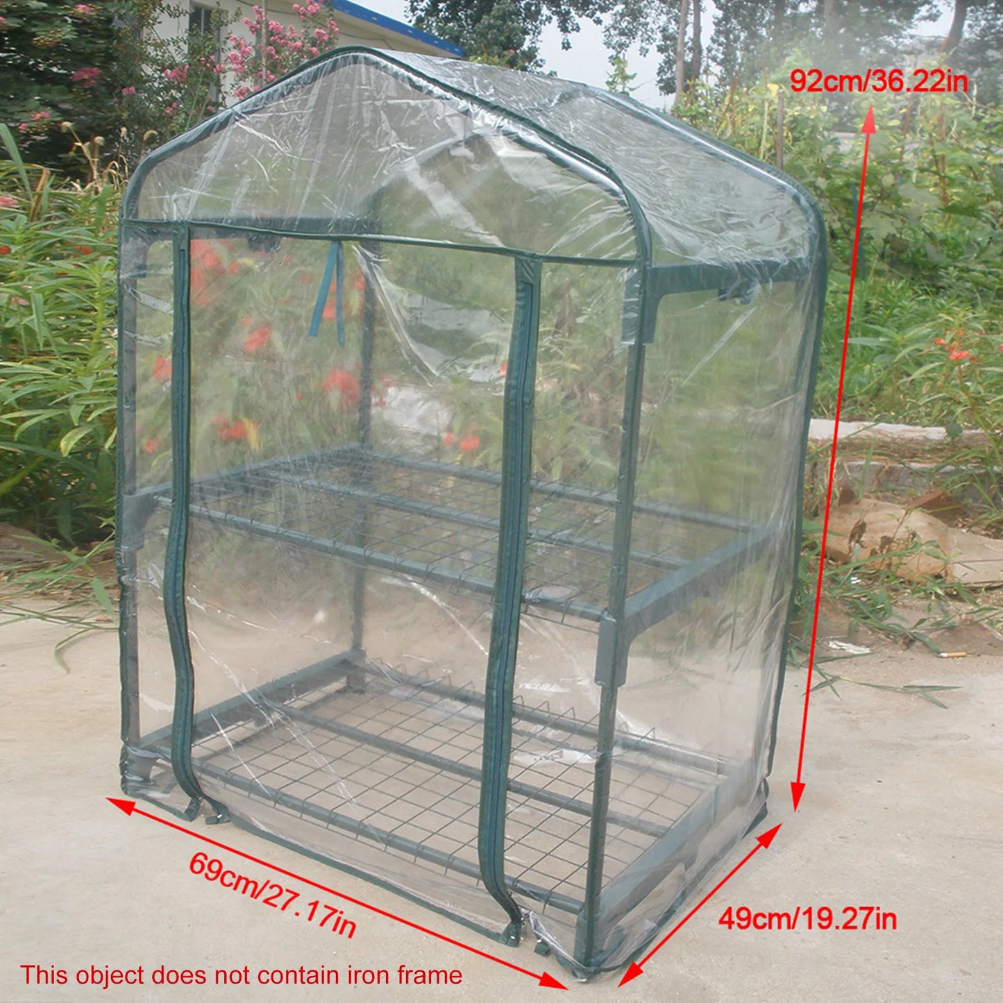 Portable Warm Garden Greenhouse Without Stand