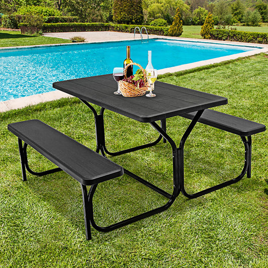 Outdoor Picnic Table Bench Set