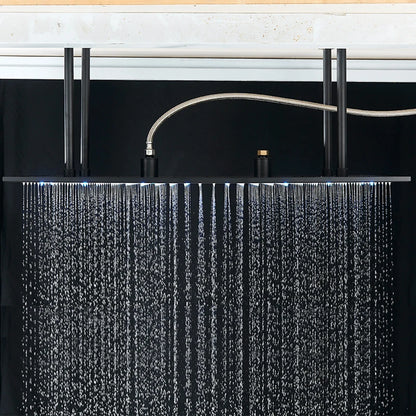 Large Rainfall Shower Faucet Ceiling Faucets LED Shower Head