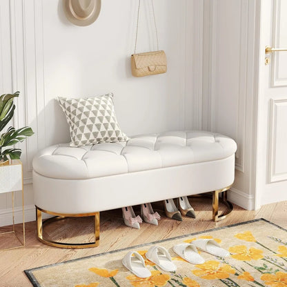 50" End of Bed Ottoman Bedroom Bench
