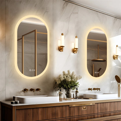 Oval Smart Mirrors 32 x 20 in