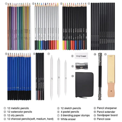 72 Pcs, Pro Art Set