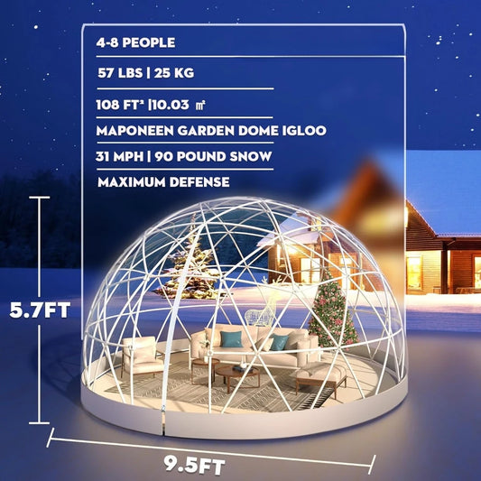 12FT Waterproof Garden Bubble Dome Tent House