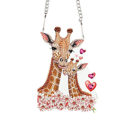 Valentines Day Love Puppy DIY Diamond Art Pendant Kit