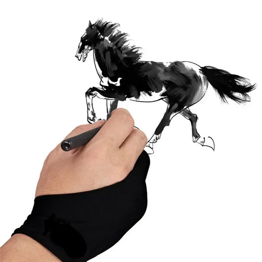 S/M/L Two-Finger Drawing Gloves