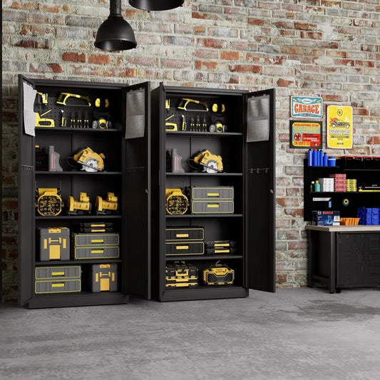 Metal Garage Storage Cabinet with Locking Doors