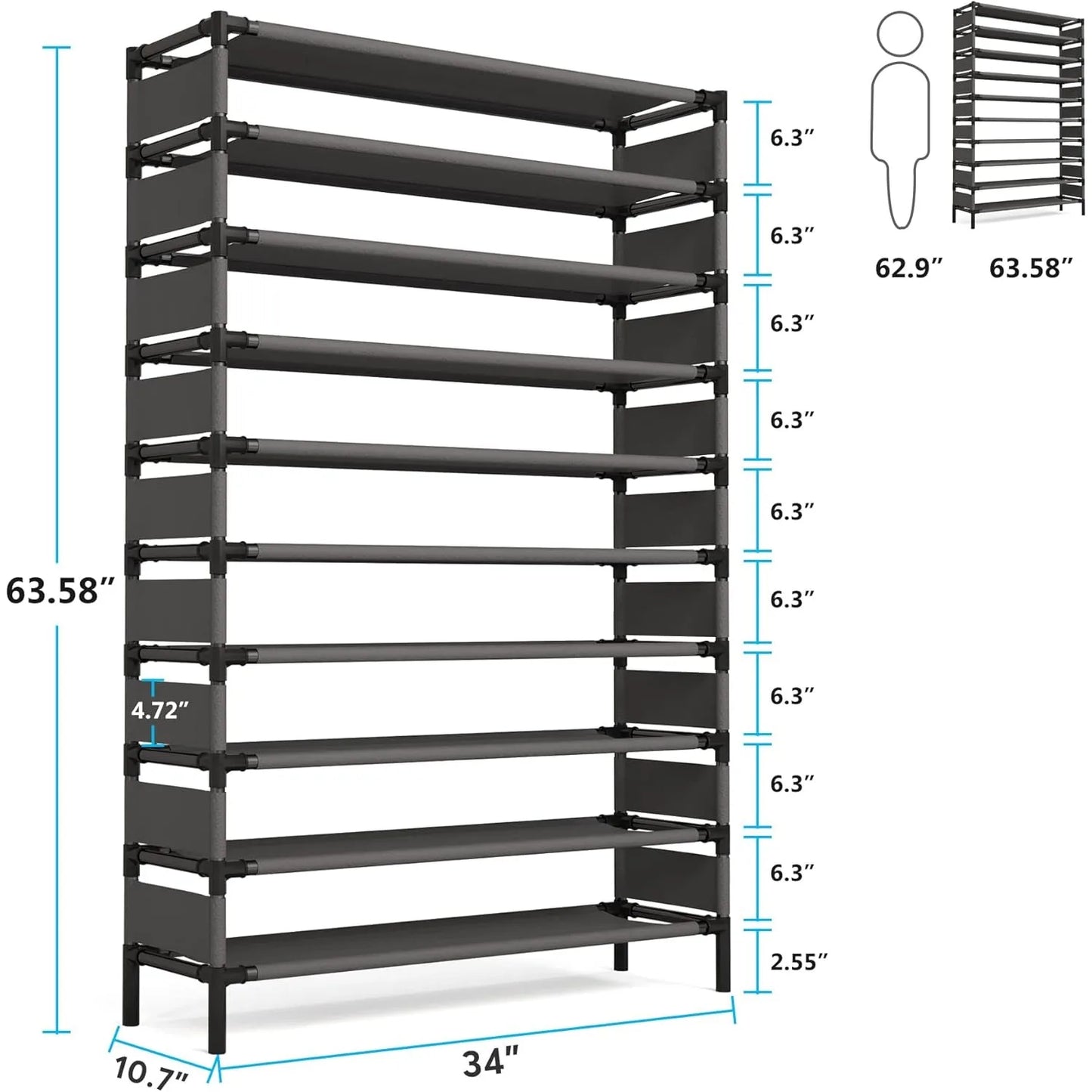 50 Pair Multi-layer storage Rack