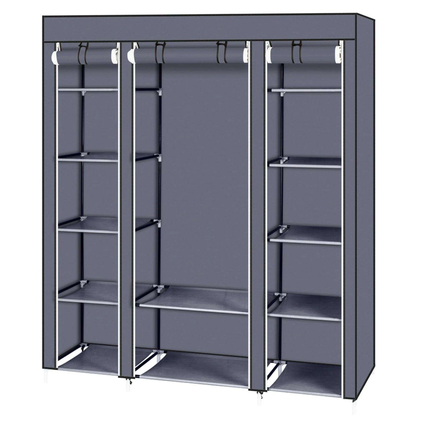 Clothes Closet Double Rod Wardrobe